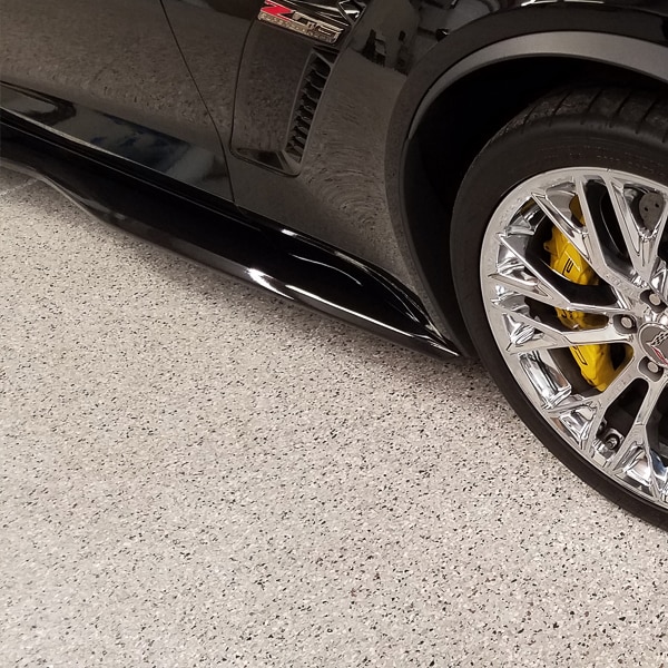 Roll On Rock Epoxy Flake Flooring System